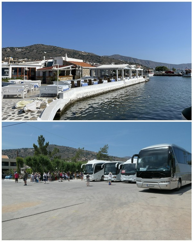 Plenty of Tourists in Elounda Brought in by the Bus Full!