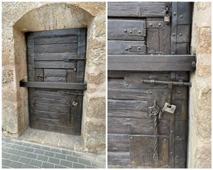 Door and Lock Seen Within the Fort in Santa Pola