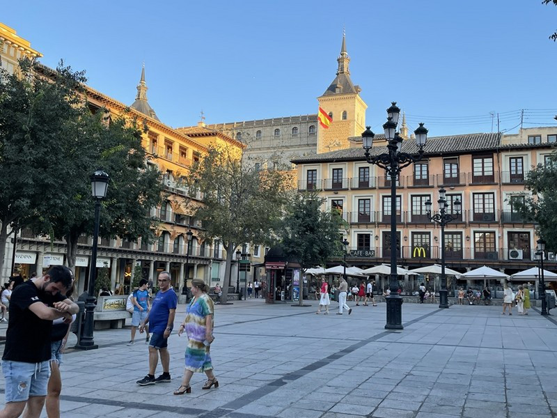 The Main Square in Toledo Is a Popular Meeting Place