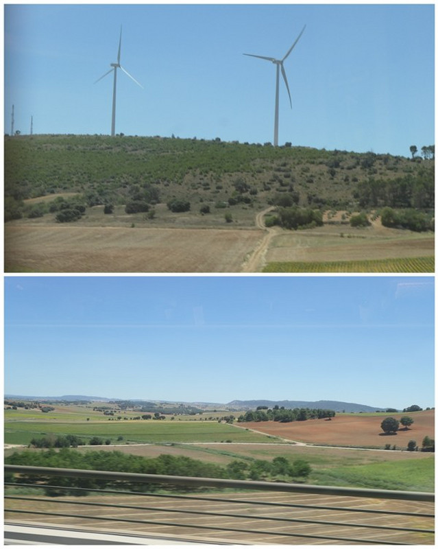 Numerous Wind Turbines Viewed on Our Journey