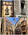 A Variety of Balconies Seen in Toledo