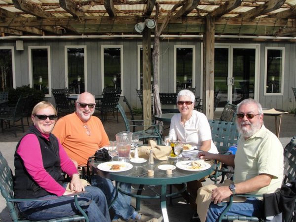 Lunch at the winery with friends