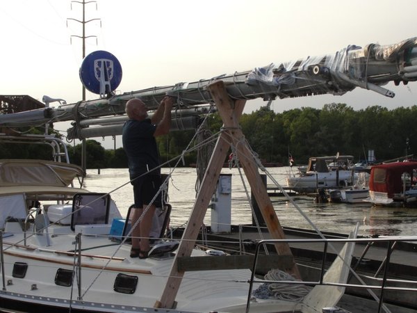 Our mast is on