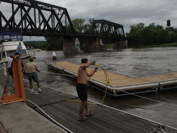 moving the dock
