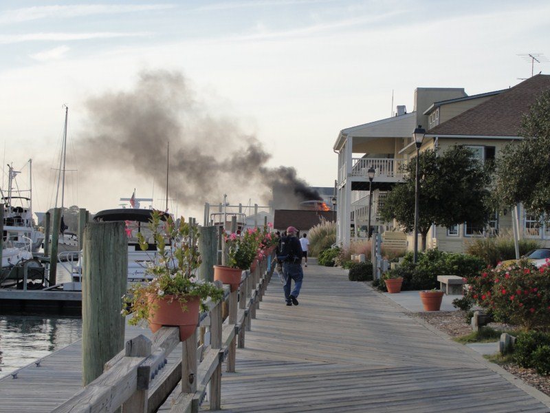 A grease fire in Beaufort