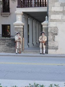 Guards at governor's residence