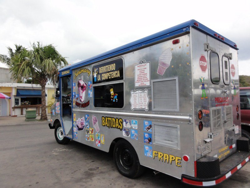 The ice cream truck
