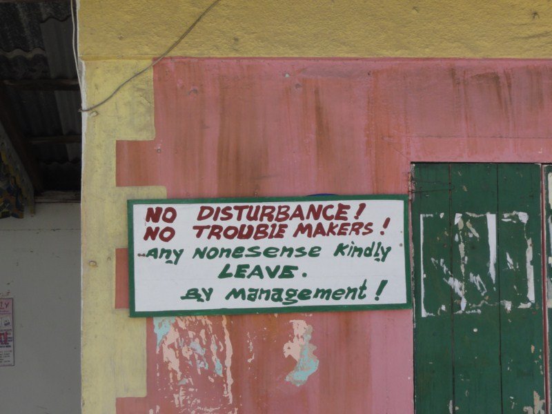 No Disturbances Please