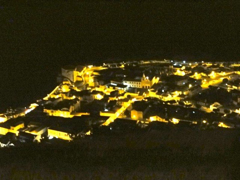Night View of Town