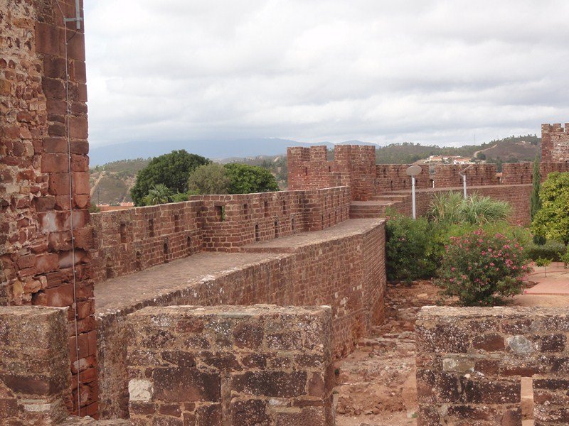 More of the castle walls at Silves