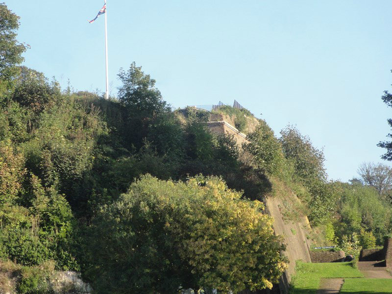 A View Looking Up Toward the Fort
