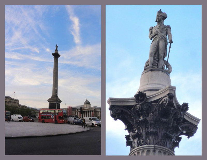 The Nelson Column at Trafalgar Square