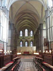 A View Inside the Rochester Cathedral