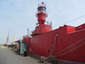 A Light Ship Being Renovated
