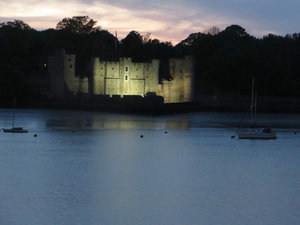 A Night View of Upnor Castle