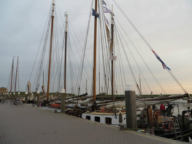 Many Dutch Sailing Barges