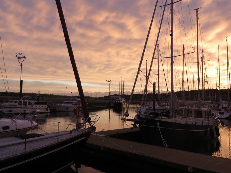 Sunset at Vlieland Marina