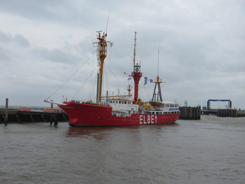 A Lightship On Display at Cuxhaven Harbour