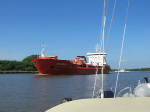 One of the Many We See on the Kiel Canal