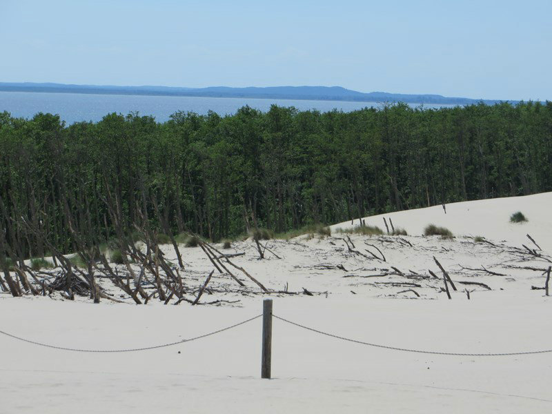Looking Toward the Lake From On Top of the Dune