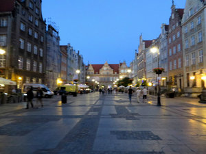 The main street at night