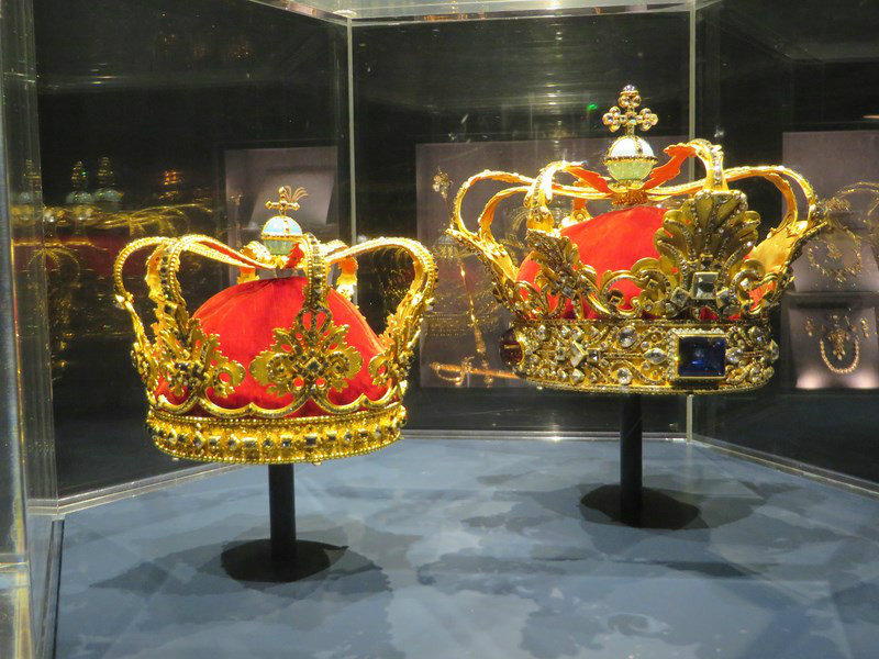 2 of the Crowns on Display in the Treasury