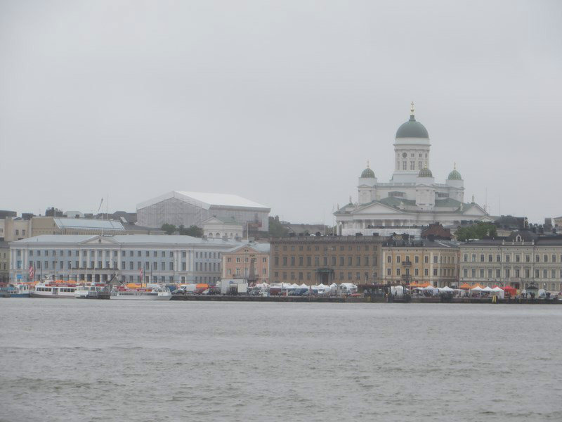 View of Helsinki from our marina