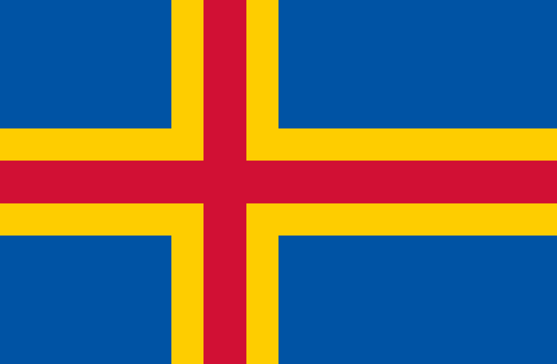 The Flag of the Åland Islands