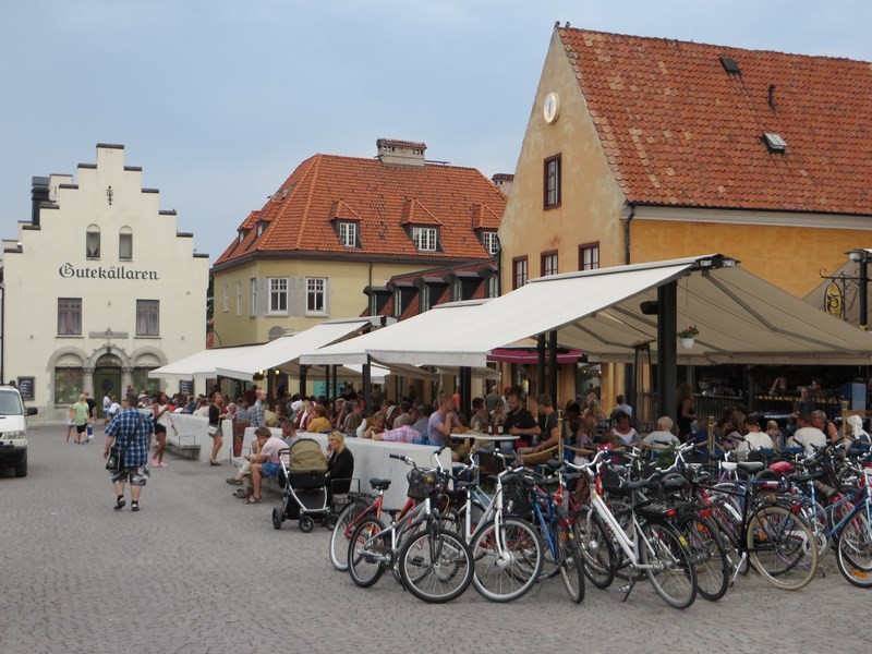 The Visby Town Square Was Alive with Activity