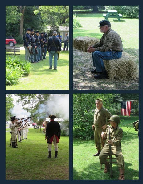 Re-enactments from 4 Wars at the Whipple City Festival