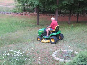Our New "Toy" - a Riding Lawnmower