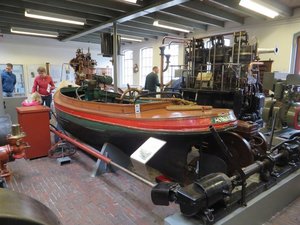 Exhibit showing the engines of the various boats