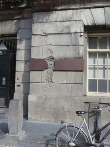 Bullet Holes on City Hall - Proof of the Damage of WWII