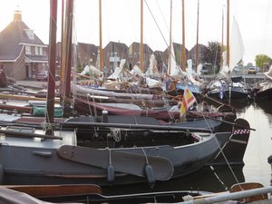 Lots of Dutch Traditional Sailing Vessels