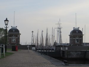 Plenty of Dutch Sailing Vessels Waiting