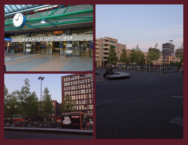 The Lelystad Train Station Next to the Bus Station