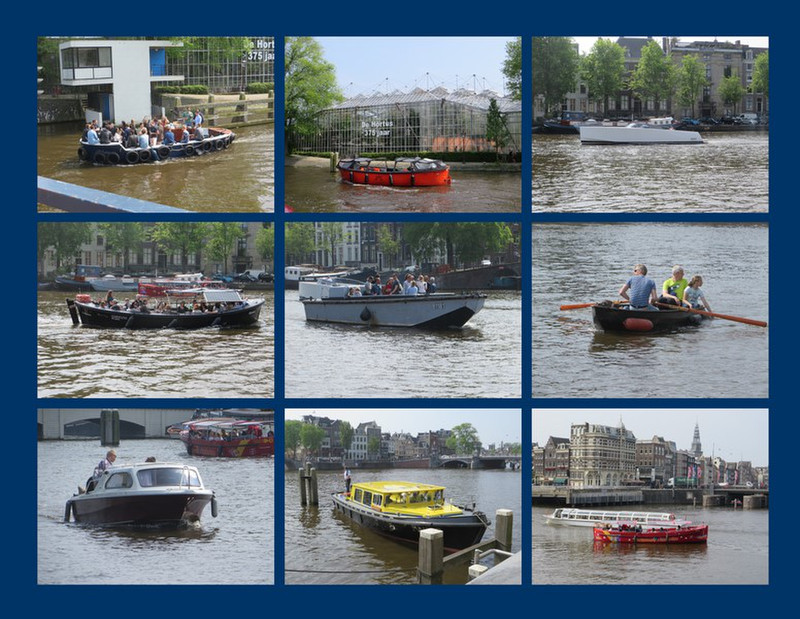 A Variety of Shapes and Sizes of Boats in the Canals