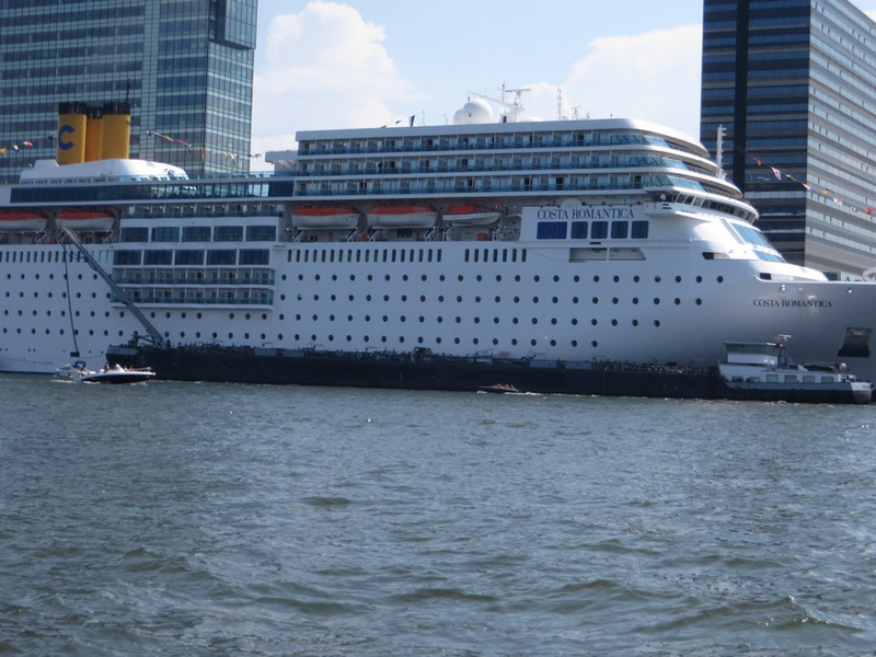 A Cruise Ship in Amsterdam