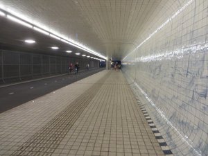 Tunnel for Bikes & Pedestrians From Ferry to City