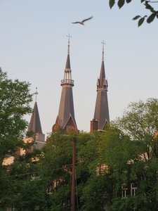 Spires Are Numerous in this City