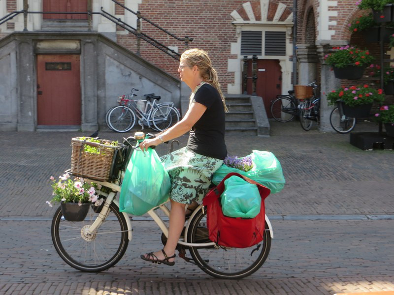 You Can Carry Plenty of Flowers on Your Bike