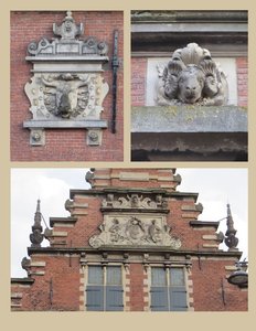 Heads of Sheep & Oxen Adorn the Meat Market