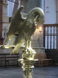 St Bavo's Brass Lectern Shaped Like a Pelican