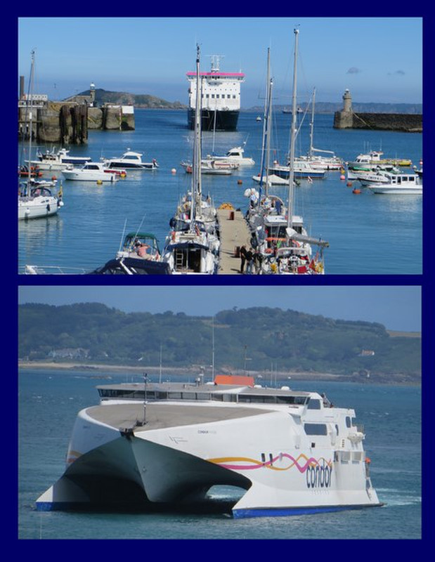 Numerous Ferries Come into St. Peter Port Regularly