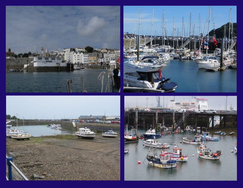 Views of the St. Peter Port Harbor