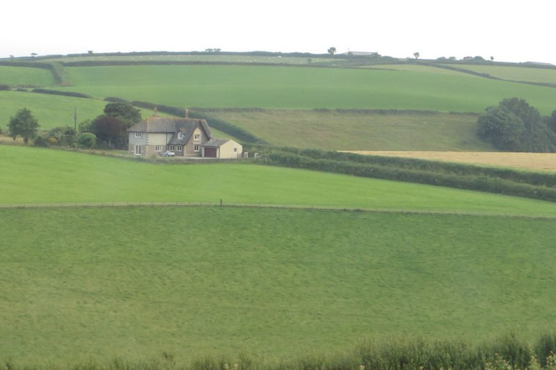 A Farmhouse Seen in Devon on Our Bus Rides