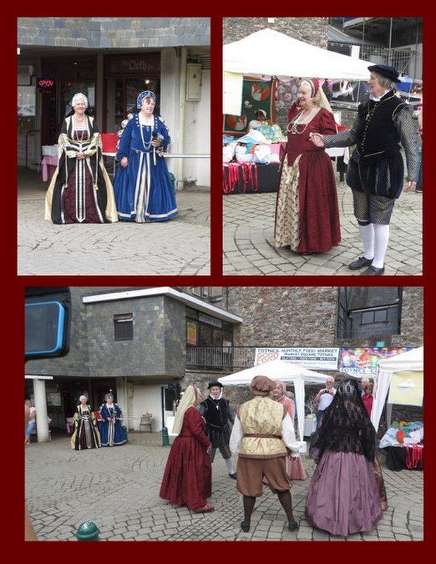 Victorian Dancers at the Market