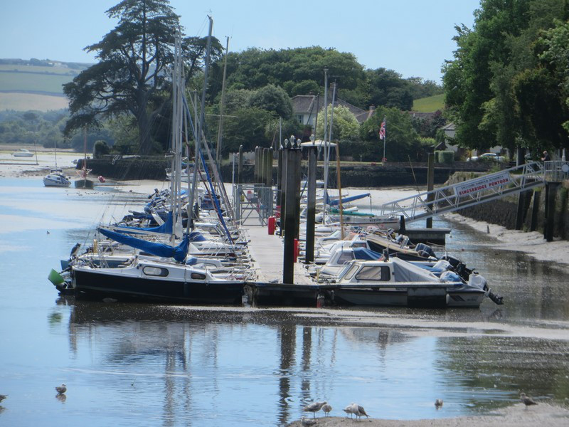 A Marina that is in Mud at Low Tide