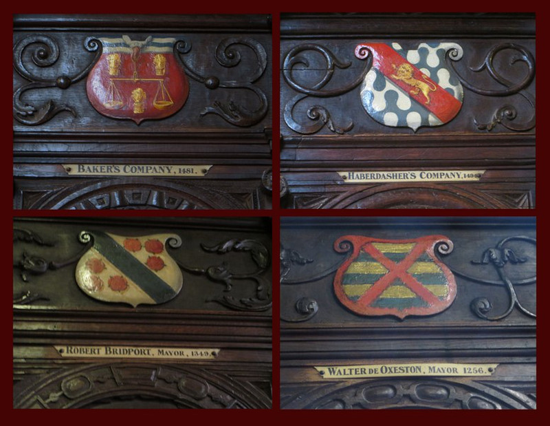 A Few of the Many Coats of Arms in The Guildhall
