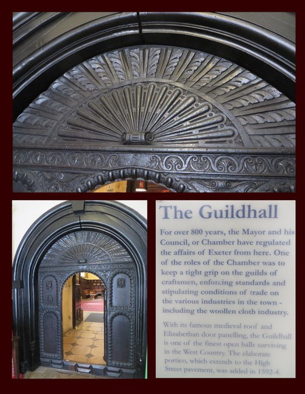The Exeter Guildhall Oak Door Installed in 1593